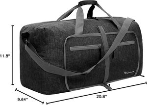 Échantillon gratuit BAS quantité minimale de commande Luxe Personnalisé Léger Week-end Femmes Rose Duffle Étanche Voyage Sacs Nylon Bagages Duffel Sac - Product Image 4