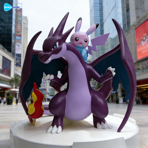 Statue d'extérieur personnalisée <span class=keywords><strong>Pikachu</strong></span> Anime de grande taille en résine, sculpture décorative pour centres commerciaux et espaces extérieurs - Product Image 1