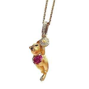 Collar con colgante de rubí chino cepillado de lujo ligero 2026, nuevo, versátil, para mujer, conjunto de clavícula. - Product Image 5