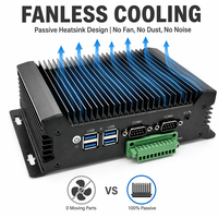 Computadora Industrial Integrada Sin Ventilador YCT, USB 3.0, Doble COM RS232, GPIO, WiFi, para Computación de Borde en Fábricas Inteligentes