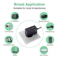 Adaptateur secteur 12V 5A 60W pour aspirateur sans fil, chargeur de batterie avec connecteur DC 5.5x2.1mm