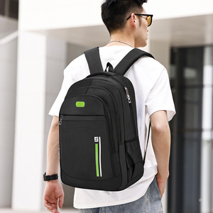Men's Business <b>Backpack</b> 16-Inch Large Capacity Laptop <b>Compartment</b> Travel <b>Backpack</b> Solid Color Shoulder Straps - Product Image 2