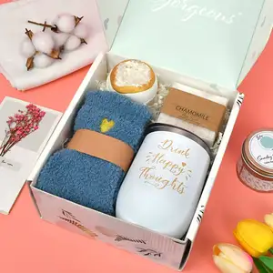 Zelfzorg Bruiloft Geschenken Mand Geurkaars Moederdag Ontspanning Spa Corporate Cadeau Set Voor Vrouwen