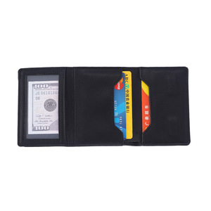 Portafoglio Sottile in Pelle PU Crazy Horse con Porta Carte Pop-up, Tasca Portamonete con Cerniera RFID in Alluminio Magnetico e Magnete per Borsa in Metallo - Product Image 4