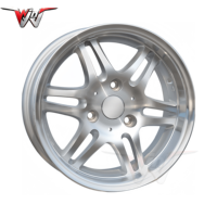 Llantas de Aleación de Aluminio de 15 Pulgadas, Nuevas, con 3 Orificios, PCD 3x112mm, CB 57.1mm, ET 15 20.5mm, Diseño Multirradio Brillante