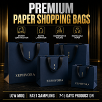 Sac de courses pliable de luxe personnalisé avec poignée en ruban et sacs en papier pour cadeaux promotionnels écologiques en supermarché