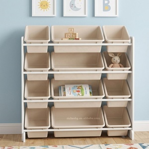Unité <span class=keywords><strong>de</strong></span> rangement pour enfants à 4 niveaux étagère organisateur <span class=keywords><strong>de</strong></span> jouets pour salle <span class=keywords><strong>de</strong></span> jeux, étagère <span class=keywords><strong>de</strong></span> rangement pour jouets - Product Image 2