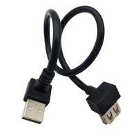 Maßgefertigtes 90-Grad-Buchse-auf-Winkel-Typ-A-Stecker USB 2.0 Kabel aus Aluminium, 3A Schnelllade-Verlängerungskabel