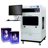 Nouvelle machine de gravure laser 3D/2D sous le surface pour cubes en cristal acrylique, facile à utiliser, garantie de 2 ans, support inclus