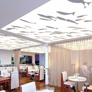 Hot Selling Home Decoration Hersteller Preis Einkaufs zentrum Design Weiß Trans lucent # PVC Stretch Decken folie - Product Image 2