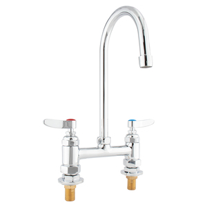 Robinet de cuisine en laiton certifié LEED, écologique, pour évier commercial, robinet de plomberie - Product Image 1
