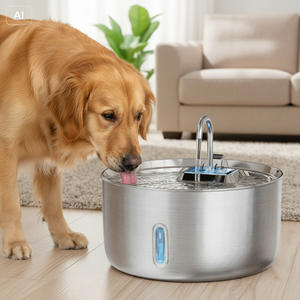 PetSafe Stainless Steel Water <b>Fountain</b> 5L Automatic Dispenser For Dogs And Cats With Viewing Window - Product Image 1