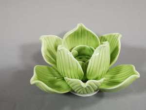 Commercio all'ingrosso di Porcellana Fatti A Mano Ornamento di <span class=keywords><strong>Ceramica</strong></span> Fiore di Loto Supporto di Candela Tealight - Product Image 6