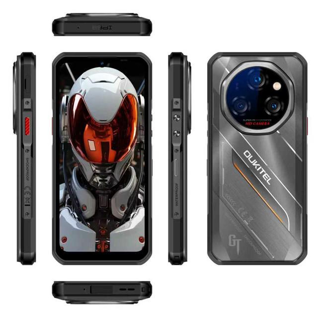 Oukitel WP62 Rugged Phone 6.6 inch Android 15 MediaTek Dimensity 7025 Octa Core MobilePhone 5G SmartPhone Rugged Phone