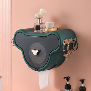 Porte-<span class=keywords><strong>papier</strong></span> hygiénique mural anti-poussière non perforé boîte à mouchoirs en forme de <span class=keywords><strong>nuage</strong></span> de ménage étanche salle de bain stockage en plastique - Product Image 2