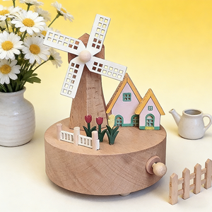 Boîte à musique personnalisable avec mélodie Joyeux Anniversaire, idéale pour les fêtes d'anniversaire et les cadeaux charmants - Product Image 2