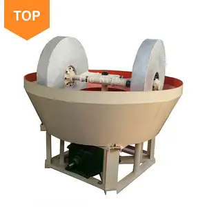 Factory Price Low Investment Sudan Wet Pan Mill For Gold Selection