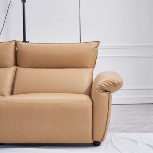 Sofá Reclinable Moderno de Tres Plazas en Cuero Genuino con Funciones de Masaje, Refrigeración y Extensión - Origen Guangdong - Product Image 5