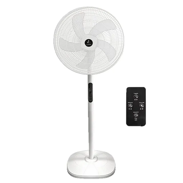16-Inch Plastic Floor Fan with Remote Control and App Control Vertical Oscillating 220V/110V Export
