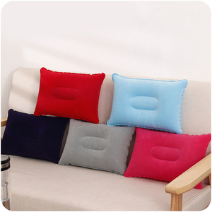 Almohadas de PVC para exteriores al por mayor, almohadas inflables rectangulares gruesas y flocadas para viajes y camping, almohadas cuadradas perfectas para - Product Image 1
