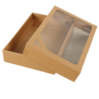 Boîte personnalisée en carton ondulé avec couvercle et base en papier kraft pour emballage cadeau de serviettes de bain