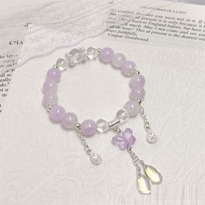 Exquisite Butterfly Waterdrop Tassel Pendant Colorful Crystal <b>Bracelet</b> Sweet Colorful <b>Beads</b> <b>Bracelet</b> Korean <b>Bead</b> <b>Bracelet</b> - Product Image 4