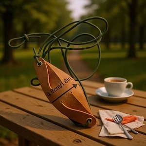 Étui en cuir véritable pour <span class=keywords><strong>lance</strong></span>-<span class=keywords><strong>pierre</strong></span> de style ancien, pour sports de plein air, chasse, durable, léger et portable - Product Image 6