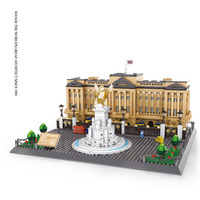 6224 Wange 1695 pièces bricolage maison ensembles briques ville londres Buckingham palais Architecture blocs de construction jouets