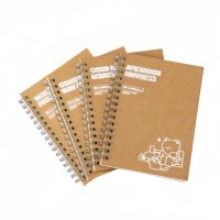 Cahier à couverture rigide A5 Oemodm Reliure à deux fils Couverture en matériau Pp 5 sujets Onglets de séparation d'index colorés