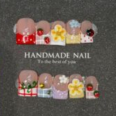 10 faux ongles à presser faits à la main, manucure moyenne en amande, mignons, nouveauté été, ongles 3D, vente en gros