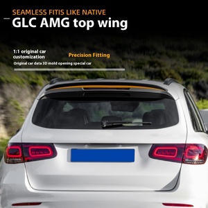 2016-2022 X253 260 300 AMG ชุดแต่งสปอยเลอร์หลังแบบติดตั้งง่าย พร้อมห่วงลากหน้าโครเมียม ABS กันชนใหม่ AMP-ZGLCX253 - Product Image 4