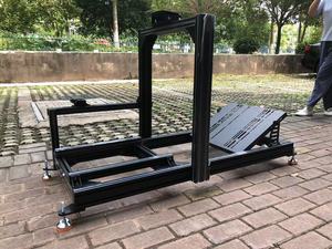 ชุดค็อกพิทจำลองการขับรถแข่งขันแบบ DIY โครงอะลูมิเนียม 4080 พร้อมขาตั้งจอภาพ 32 นิ้ว สำหรับเกมจำลองขับรถขั้นสูง - Product Image 4