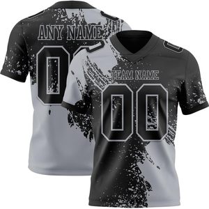 Maillot de football personnalisé unisexe à col en V, sublimé, anti-humidité, pour entraînement, uniforme d'équipe, 360 grammes - Product Image 1