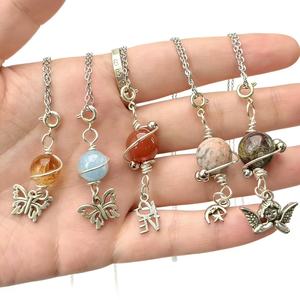 Fábrica de piedras preciosas semipreciosas, cristal curativo, citrino de lujo, conjunto de materiales mixtos de colgante y bismuto para Feng Shui - Product Image 4