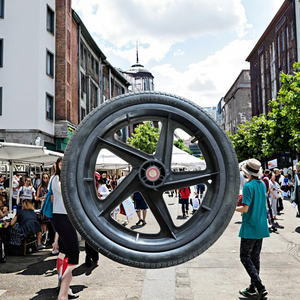 Chất lượng cao 16 inch cao su khí nén nói bánh xe cho Kho Vật liệu xử lý các bộ phận - Product Image 3