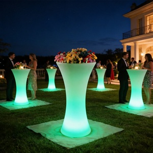Lampe de sol LED lumineuse en forme de seau à glace, lumière décorative d'intérieur et d'extérieur pour pelouse, lampe de fête de plage, lampe pot de fleurs, lampe de table - Product Image 4