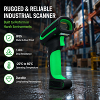 Lector de Códigos QR A150 con Interfaz USB 2.4G/BT, IP65, Escáner de Códigos de Barras 2D Industrial de Alto Rendimiento, Ultra Resistente y Portátil