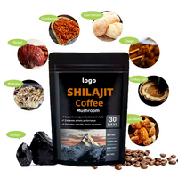 Poudre de café au Shilajit organique de l'Himalaya SPL OEM, compléments énergétiques en marque privée pour adultes