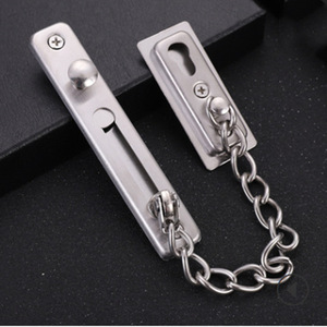 Loquet de porte en acier inoxydable avec chaîne antivol pour porte de chambre, porte principale, design moderne, installation facile, type B, avec goupille - Product Image 3