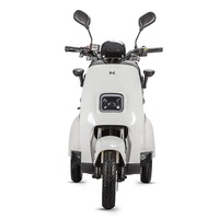 L2 e LED ışık LVNENG yeni tasarım 48V24Ah lityum pil üç tekerlekli elektrikli Moped Scooter 25kmh EEC elektrikli motosiklet