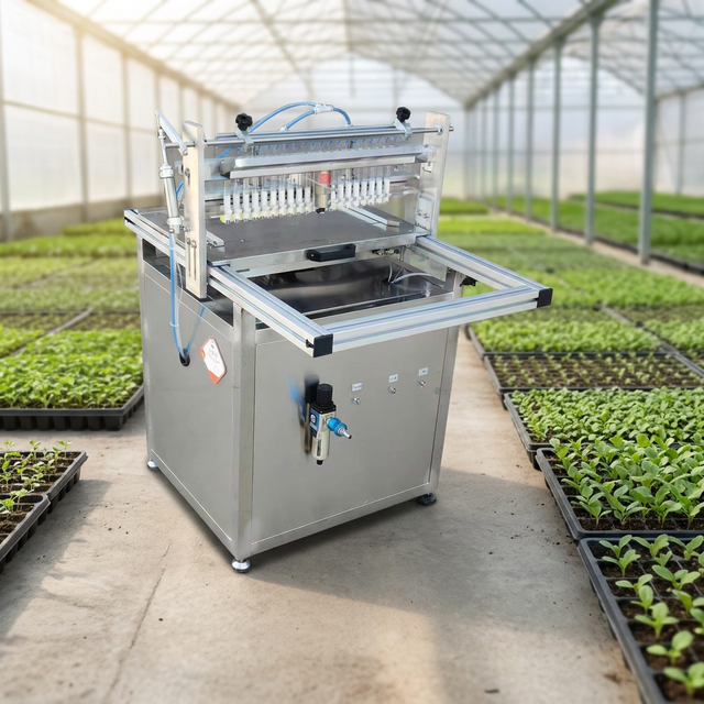 New Automatic Motorized Onion Seed Grow Tray Seeder Planter Plug Nursery Trays Sowing Farm Use Seed Planting Machine Easy