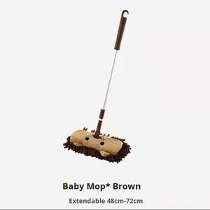 Mini vadrouille rétractable en chenille et ensemble de balais à main pour enfants de la maternelle avec pelle à poussière et <span class=keywords><strong>balai</strong></span> en plastique - Product Image 3