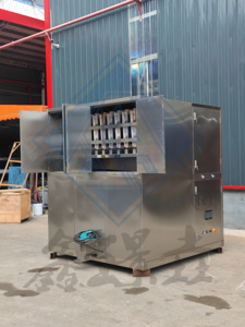 Máquina de Hielo Comercial de 2T, 3T, 4T, 5T y 10T, Cubos/Hojuelas/Tubos/Bloques, Gran Capacidad, Acero Inoxidable de Grado Alimenticio, con Certificación CE - Product Image 1