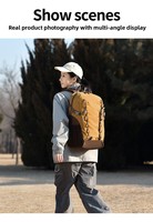 Sac à dos de randonnée imperméable en polyester, sac de camping extérieur, sac à dos de voyage unisexe, sac à dos portable de moins de 20L