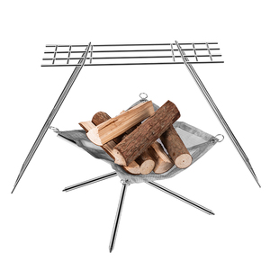 En Acier inoxydable Maille Légère Poêle Feu Avec Pliante Foyer Extérieur Pour Le Camping En Plein Air <span class=keywords><strong>Barbecue</strong></span> - Product Image 4