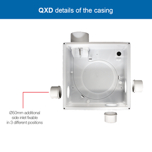 Chất lượng tốt nhất 220-240V - 50/60Hz ly tâm chiết xuất fan với humidistat và hẹn giờ cho khu dân cư xây dựng - Product Image 3