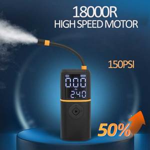 Pompe à air numérique sans fil <span class=keywords><strong>rechargeable</strong></span> par USB, compresseur d'air, <span class=keywords><strong>gonfleur</strong></span>, matériau ABS, <span class=keywords><strong>gonfleur</strong></span> de pneus de voiture sans fil pour pneus au Royaume-Uni - Product Image 2