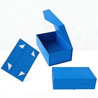 Boîte cadeau pliable magnétique en carton rigide recyclable avec logo personnalisé, faible MOQ