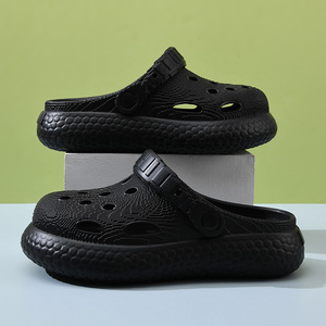 Crocs – pantoufles d'été à semelles épaisses pour hommes, antidérapantes, respirantes, talon plateforme de 3.5cm, chaussures d'eau - Product Image 2