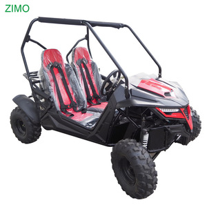Karting tout-terrain à essence 208cc 4 temps pour adultes, certifié CE, avec système de démarrage électrique/à tirette, roues pleines, idéal pour la course sur route et tout-terrain. - Product Image 2